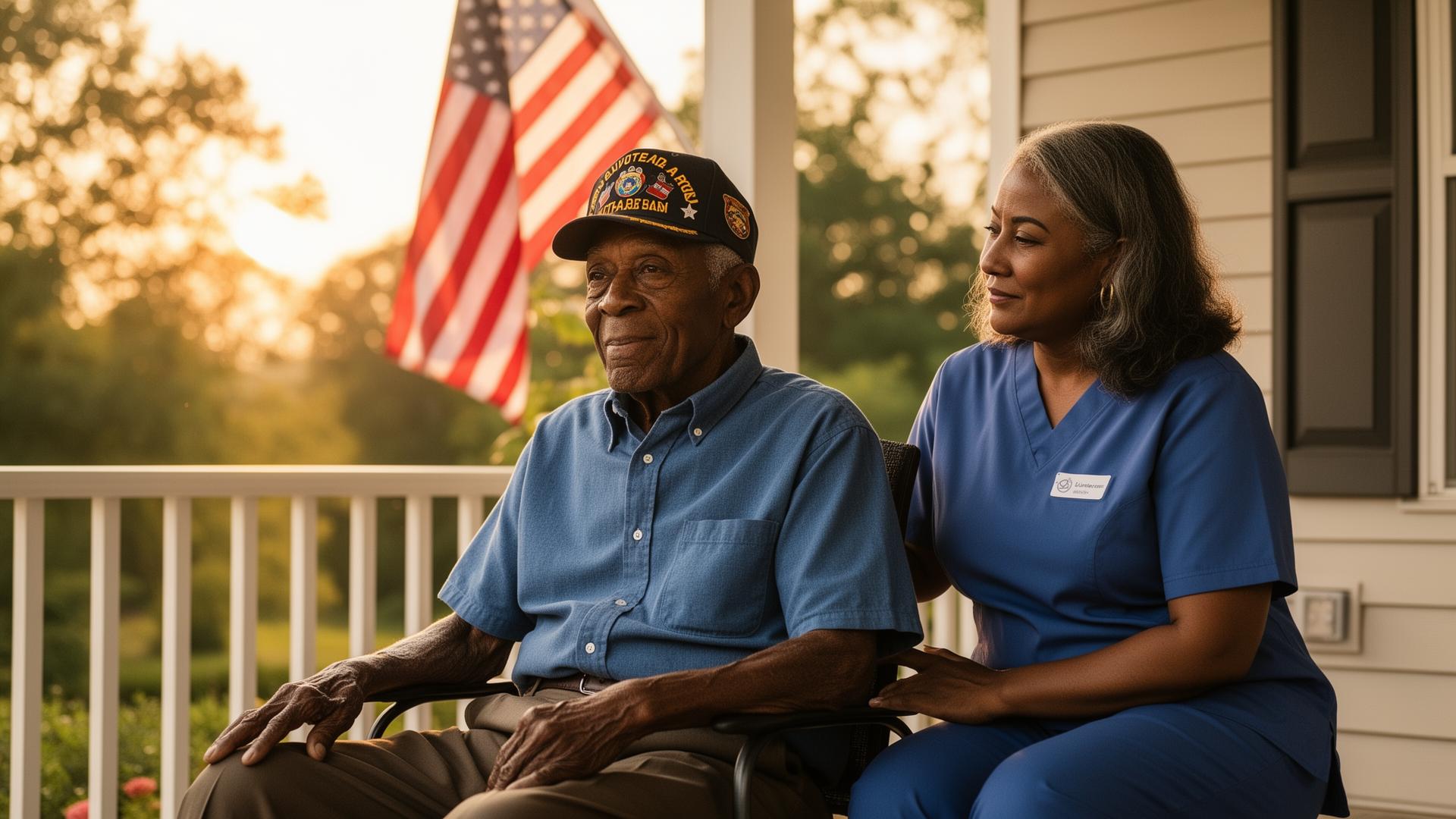 Veteran and caregiver